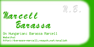 marcell barassa business card